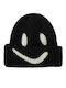 Kinder Mütze Gestrickt Schwarz