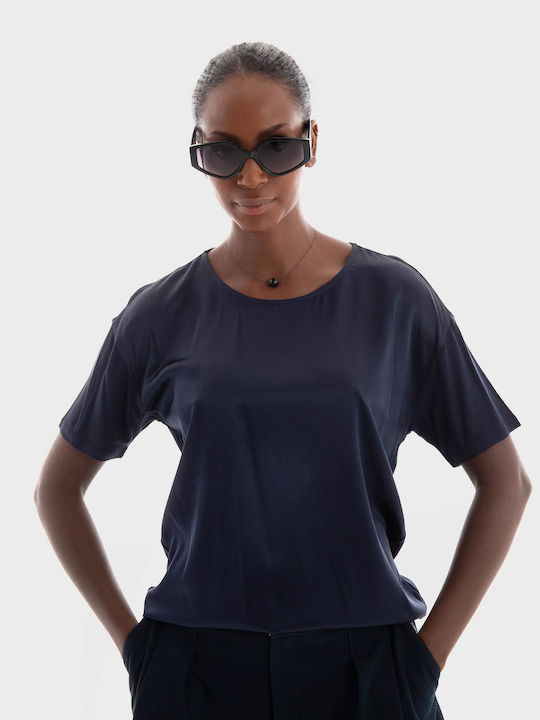 Hugo Boss Women's Blouse Dark Blue