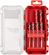 Milwaukee Set of 8 Diamond Drills Carbide with Cylindrical Shank for Masonry