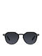 Meller Chauen Unisex Sunglasses with Black Plastic Frame and Black Polarized Lens CH3-TUTCAR