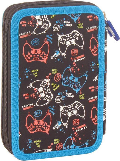 Double Filled Pencil Case with Zipper Games