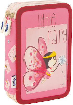 Double Filled Pencil Case with Zipper Fairy