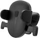 Fixed Car Mobile Mount with Adjustable Hooks Black