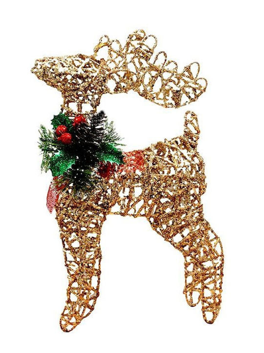 Fylliana Illuminated Christmas Figure Reindeer Bronze Height 40cm