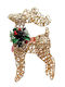 Fylliana Illuminated Christmas Figure Reindeer Bronze Height 40cm