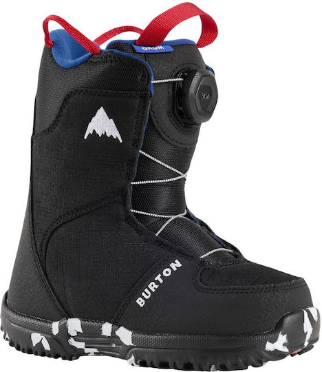 Burton Grom Boa Παιδικές Μπότες Snowboard Μαύρο Χρώμα