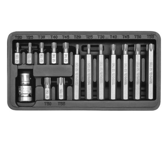 Yato Σετ 15 Μύτες Κατσαβιδιού Torx