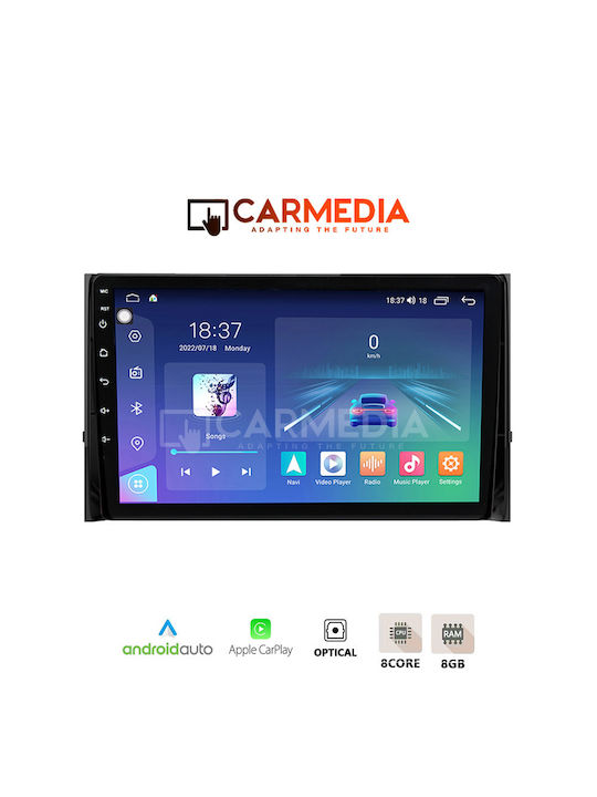 Carmedia Car Audio System for Skoda Karoq / Kodiaq 2016+ (Bluetooth/USB/AUX/WiFi/GPS/Apple-Carplay/Android-Auto) with Touch Screen 9.5"