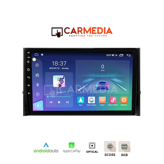 Carmedia Car Audio System for Skoda Karoq / Kodiaq 2016+ (Bluetooth/USB/AUX/WiFi/GPS/Apple-Carplay/Android-Auto) with Touch Screen 9.5"