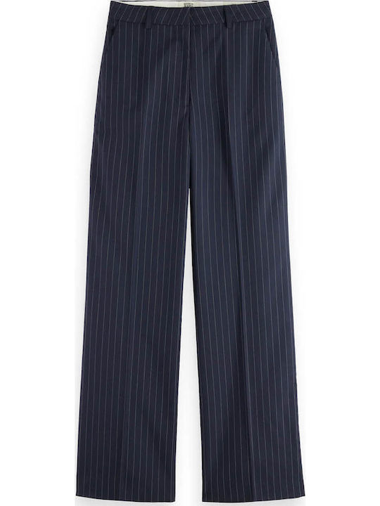 Scotch & Soda Edie Damen Stoff Hose Night Blue