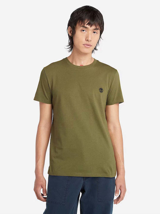 Timberland T-shirt Bărbătesc cu Mânecă Scurtă Haki