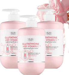 Hautaufhellende Creme Glänzende Lotion Glutathion Sheabutter 3er Pack Lotion