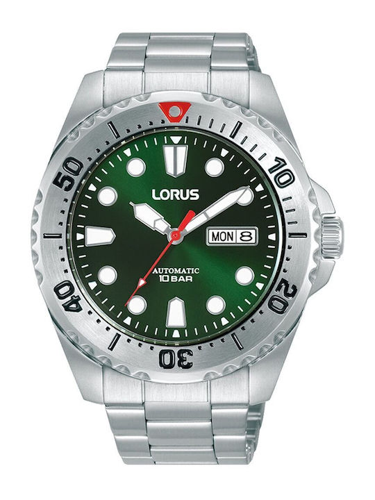 Lorus Ανδρικό Ρολόι 13mm Μπαταρίας με Ασημί Μεταλλικό Μπρασελέ