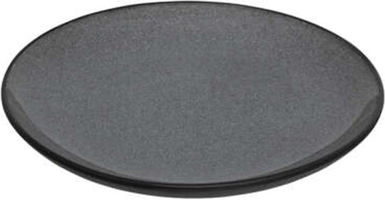 Atmosphera Plate Shallow Ceramic Gray with Diameter 27cm