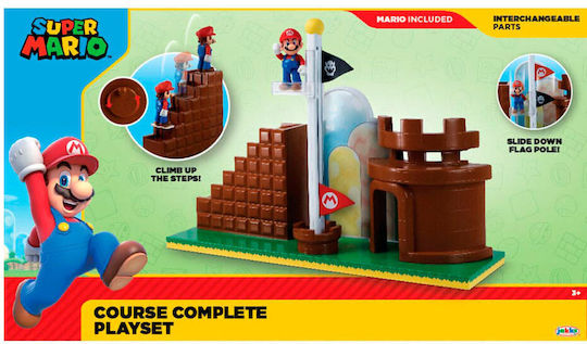 Jakks Pacific World of Nintendo Super Mario - Mini Figure Playset End Level 424354