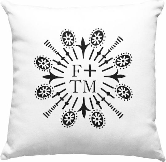 TKT Μαξιλάρι Καναπέ White 40x40εκ.