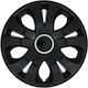 Jestic Car Hubcap Set with Dacia Emblem 14" 4pcs Black