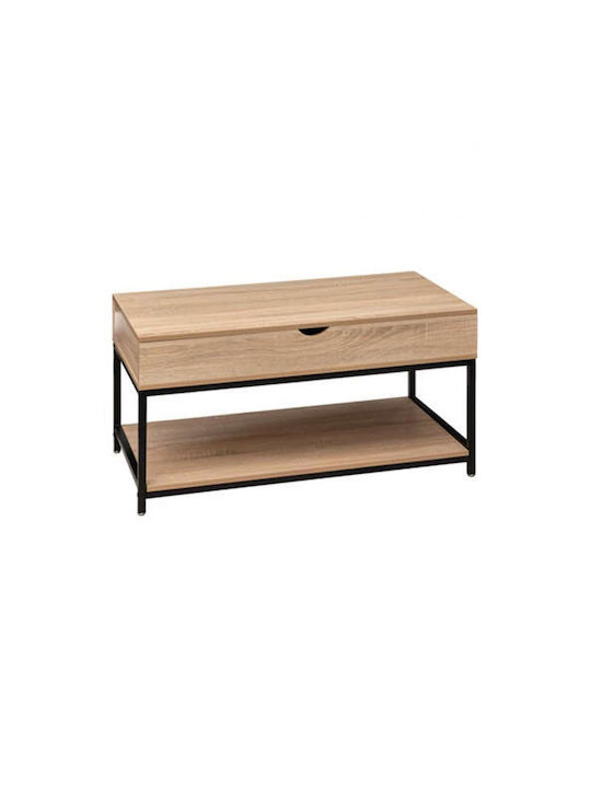 Rectangular Coffee Table Aliaj Natural L95xW50xH51cm