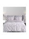 Makis Tselios Home Set Pilotă Super Dublu 220x240cm Gri 3buc