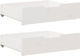 vidaXL Sertar de pat din Lemn Alb 75x55x16cm 2buc