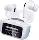 Riversong Airfly T2 In-ear Bluetooth Handsfree Ακουστικά με Αντοχή στον Ιδρώτα και Θήκη Φόρτισης Λευκά