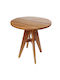 Garden & Terrace Table for Small Outdoor Spaces by Freebox Made of Solid Teak Natural 70x70x75cm