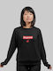 Soupreme Logo Parody W Hoodie Black