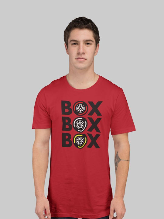 "box Box Box" T-Shirt Rot