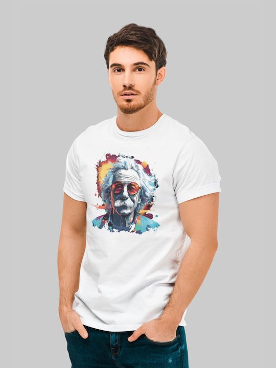 Tricou Alb Albert Einstein