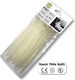 Bradas Plastic Cable Ties 450mm x 4.8mm in White Colour (100 pcs)