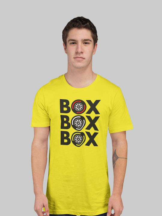 "box Box Box" T-shirt Lemon