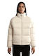 A-box Women's Short Lifestyle Jacket for Winter Beige