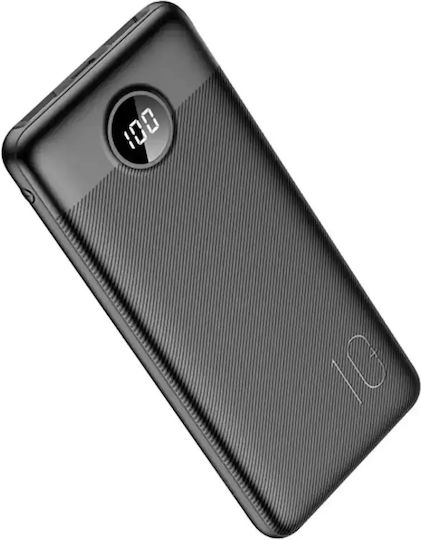 Charmast L10SB Power Bank 10000mAh 20W Power Delivery / Quick Charge 3.0 Μαύρο
