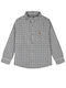 Kids Checked Shirt Long Sleeve Black
