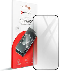 Forcell Privacy Tempered Glass Black (iPhone SE 2022 / 2020 / 8 / 7)