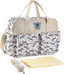 Queen Mother Diaper-Changing Pad Shoulder/Hand Diaper Bag White