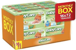 Babylino Baby Wipes with Chamomile 72x16pcs