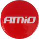 AMiO Autoemblem Aufkleber mit Emaille Überzug 7.2 x 7.2cm für Autoreifen in Weiß Farbe 4Stück