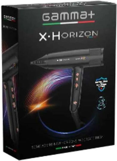 Professioneller Haartrockner Gamma+ X•horizon Schwarz