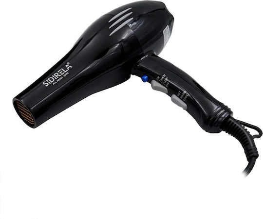 Sidirela Uscător de Păr cu Difuzor 2000W Glossy Black