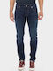 Men's Jeans Pants Elastic with Regular Tapered Fit Blue