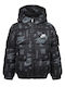 Kinder Sportjacke mit Futter & Kapuze Schwarz
