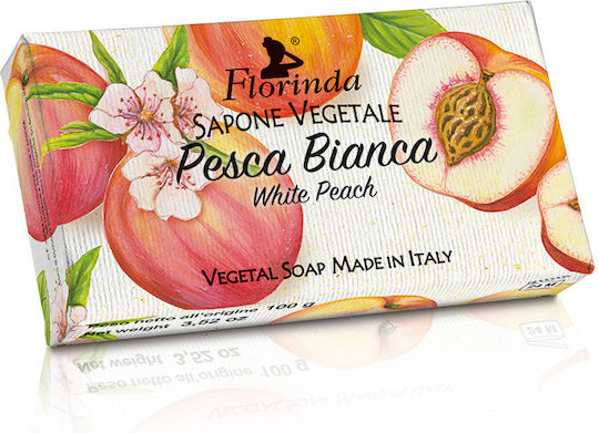 Florinda Pesca Bianca Handgefertigtes Seifenriegel 50g