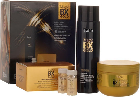 Tahe Magic Bx Gold Pack Shampoo + Hair Mask + 5xαμπουλες