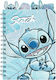 Kids Licensing Notebook Ruled A5 80 Sheets Stitch Watercolor 1pcs