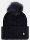 Beanie Frauen Beanie Gestrickt in Blau Farbe