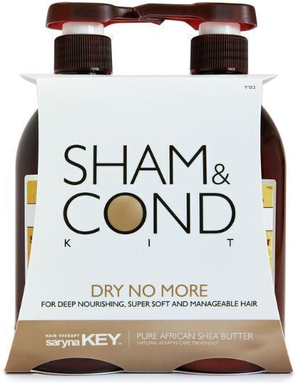 Saryna Key Haarpflegeset zur Wiederherstellung & Pflege für strapaziertes Haar mit Shampoo und Conditioner 2Stück