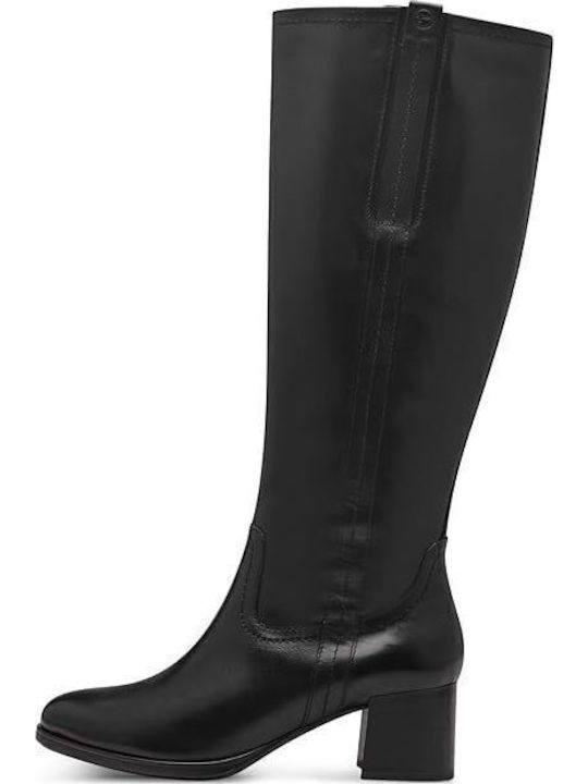 Tamaris Leather Medium Heel Women's Boots with ...