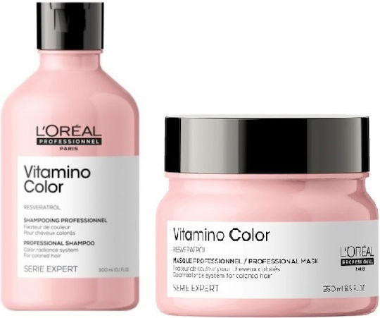 L'Oréal Professionnel Vitamino Color Σετ Περιποίησης Μαλλιών Διατήρησης Χρώματος για Βαμμένα Μαλλιά με Σαμπουάν & Μάσκα 2τμχ
