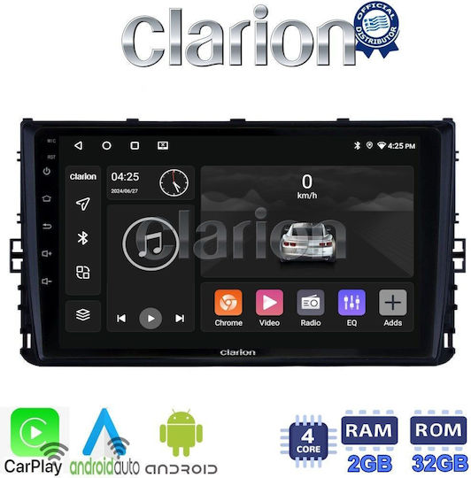 Clarion Автомобилна Аудио Система (Блутут/USB/WiFi/GPS/Apple-Carplay/Android-Auto) с Тъчскрийн 9"